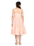 Saka Designs Orange & White Girl's Knee Length Dress