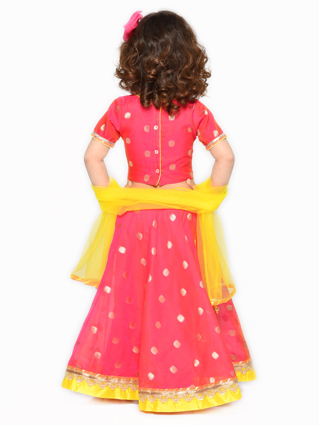 Lehenga Choli with Dupatta - Magenta