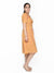 Saka Designs Mustard Girl'S Midi Dress