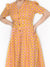 Saka Designs Mustard Girl'S Midi Dress
