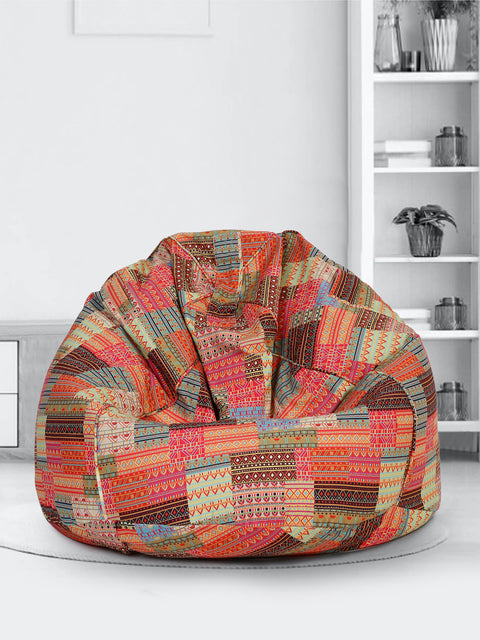 Multi-color Digital Printed Canvas XXL Bean Bag Cover