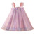 Girls Rainbow Foil Print Dress