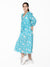 Saka Designs Blue Girl'S Midi Dress