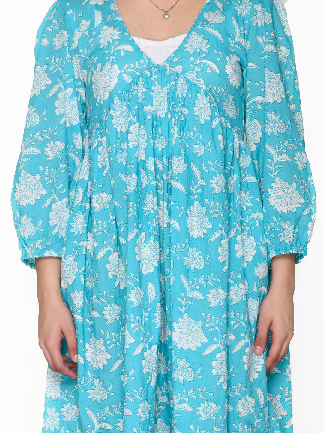 Saka Designs Blue Girl'S Midi Dress