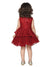 Saka Designs Maroon Girl'S Above Knee Dress