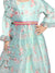 Saka Designs Blue Girl'S Maxi Dress/Gown Dupatta & A Belt
