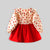 Girls Printed Dress With Applique