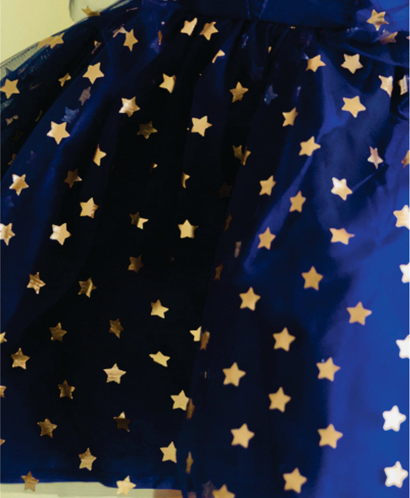 Saka Designs Blue Girls Above Knee Dress