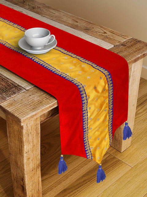 Red and Mustard Ethnic Table runner