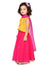 Saka Designs Girl Yellow And Magenta Embroidered Lehenga Choli With Dupatta