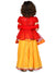 Saka Designs Girls Yellow & Red Embroidered Ready To Wear Lehenga Choli With Dupatta