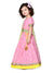 Saka Designs Girl Pink Poly Chanderi Lehenga Choli With Dupatta