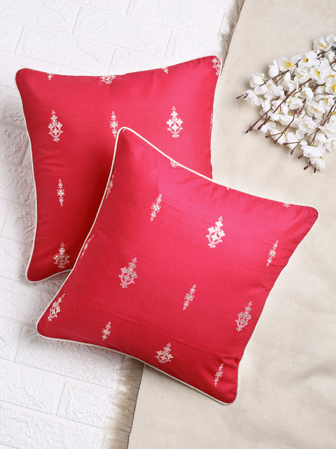 Gold on Magenta Cushion Cover - Square