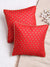 Gold Print on Red Cushion Cover - Square