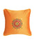 Ethnic Motif Embroidery on Mustard Base Cushion Cover - Square