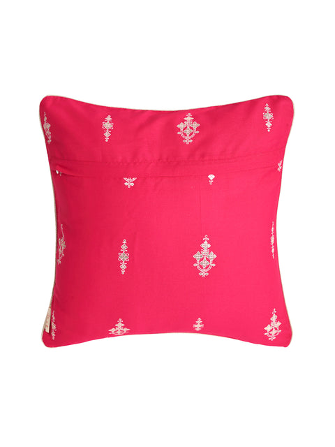 Gold on Magenta Cushion Cover - Square