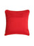 Red Gold Polka Dot Poly Chanderi Cushion Cover - Square