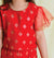 Saka Designs Girl Red Printed Top & Sharara