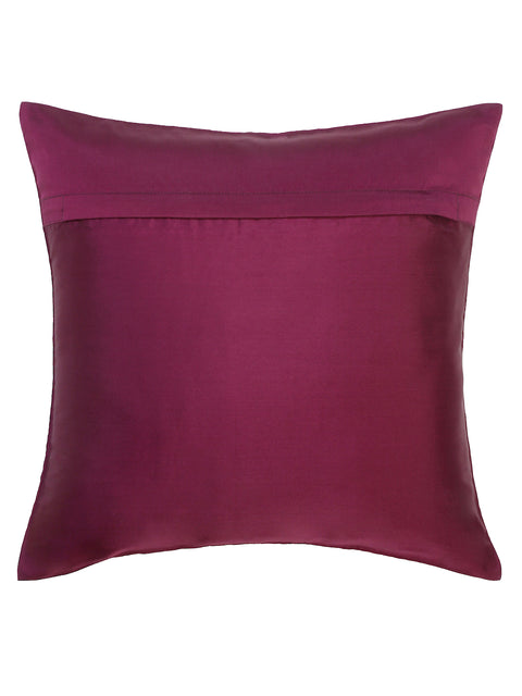 Indian Ethnic Hand Embroidered Cushion Covers - Purple