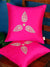 Indian Ethnic Hand Embroidered Cushion Covers - Fuschia