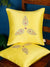 Indian Ethnic Hand Embroidered Cushion Covers - Lime Yellow