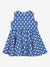 Saka Designs Blue & White Girls Above Knee Dress