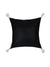 Mughal Embroidery in ivory on black cushion cover - Square