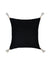 Ivory Ethnic Motif on Black Cushion Cover - Square