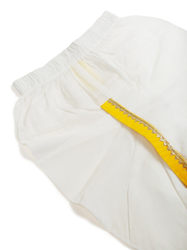 saka-designs-boys-cotton-kurta-dhoti-yellow-white
