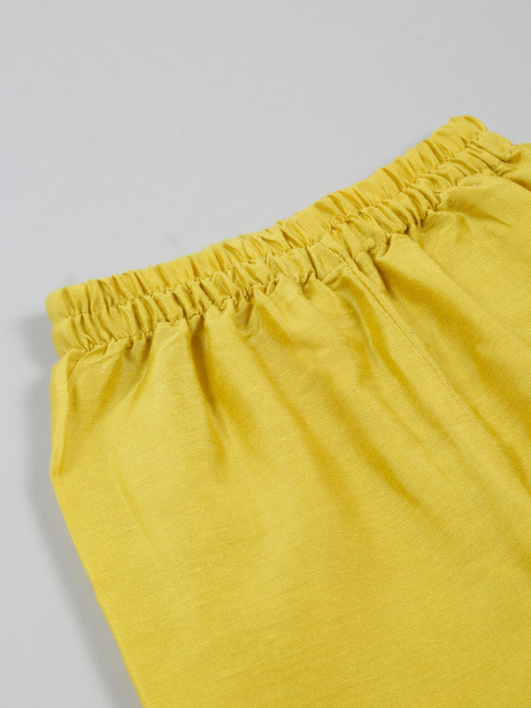 saka-designs-cotton-blue-kurta-pajama-with-embroidery-yellow-jacket