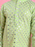 Saka Designs Boys Green Printed Kurta With White Payjama