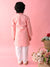 Saka Designs Boys Pink Kurta With White Payjama