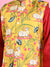 Saka Designs Boys Red Kurta With Printed jacket & Payjama