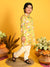 Saka Designs Boys Yellow Printed Kurta With Payjama