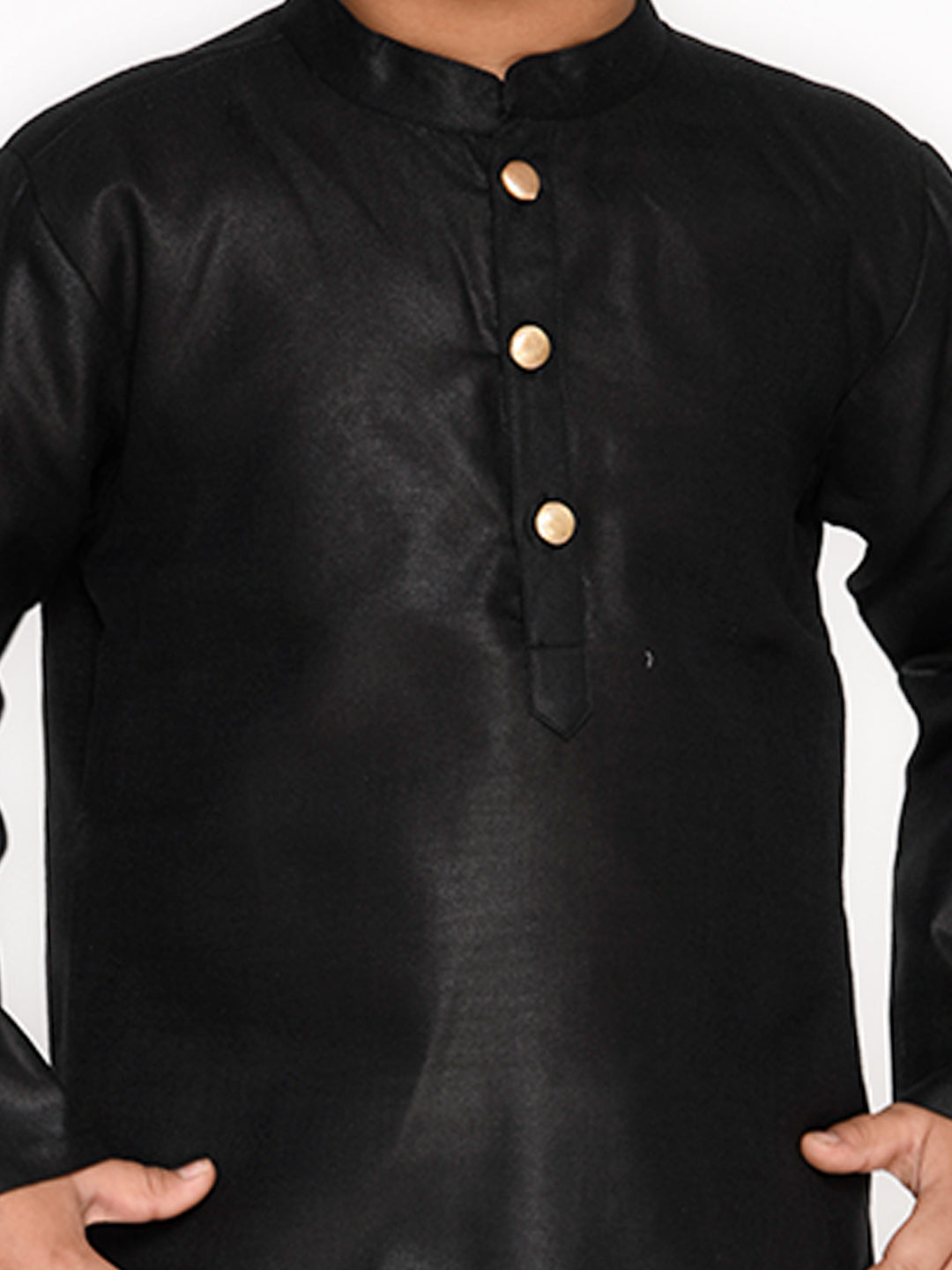 Cotton Kurta with Pyjama - Black