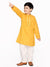 Saka Designs Boys Cotton Mustard Embroidered Kurta And Pyjama