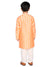 Saka Designs Boys Pastel Saffron Embroidered Kurta & Pyjama