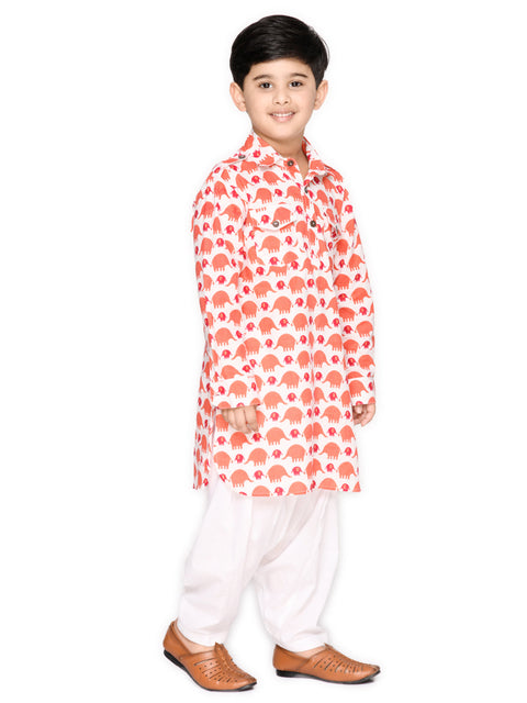 Saka Designs Boys Cotton Printed Kurta & Salwar