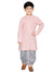 Saka Designs Boys Pink Color Printed Cotton Dhoti Kurta