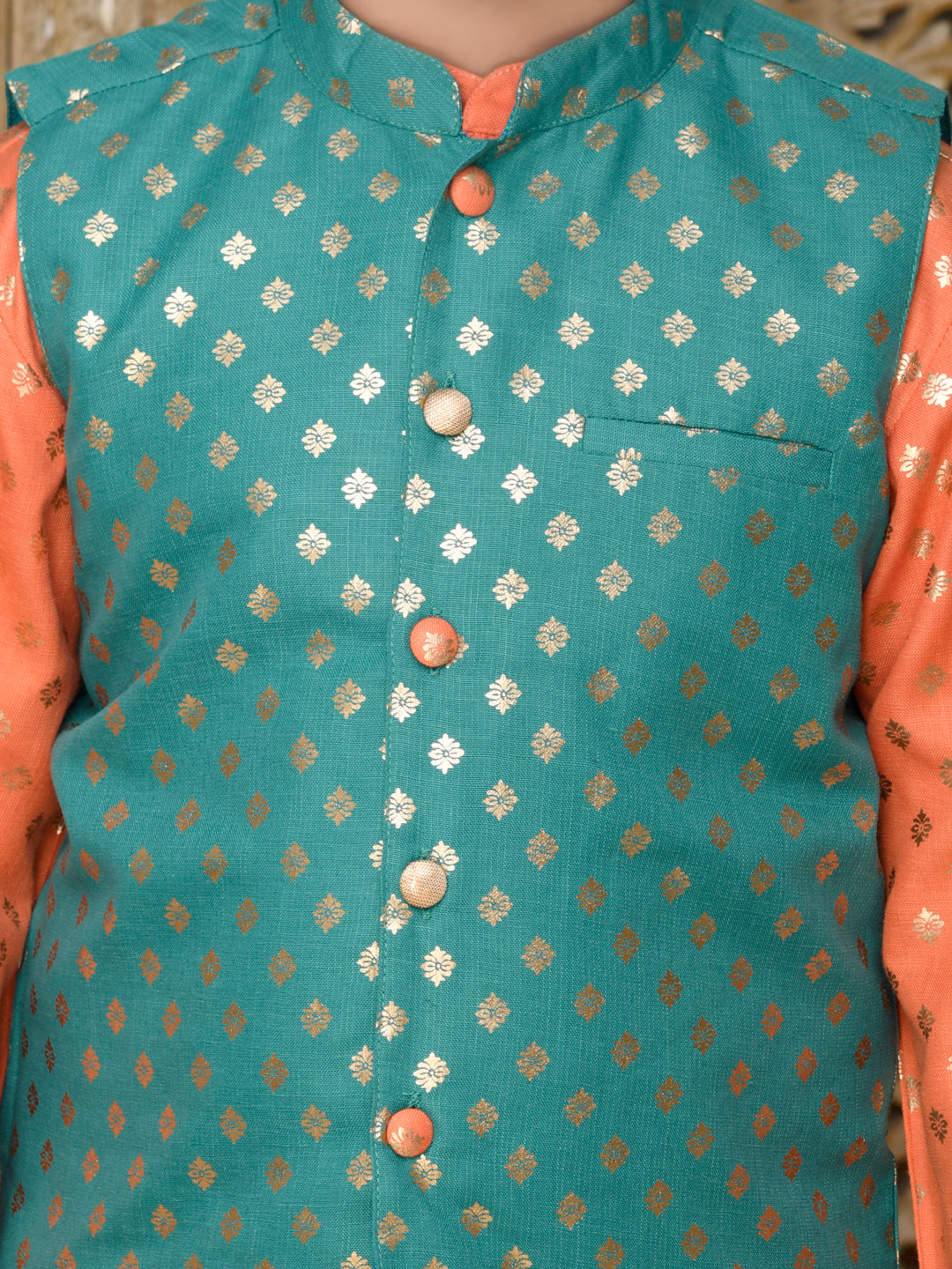 Printed Kurta with Pyjama & Jacket