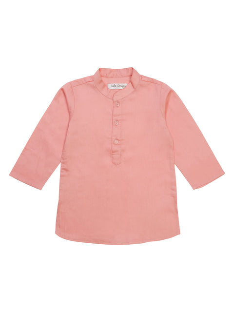 Cotton Kurta Pyjama with Printed Jacket