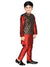 Saka Designs Boys Maroon Jacquard Kurta & Pyjama With Jacket