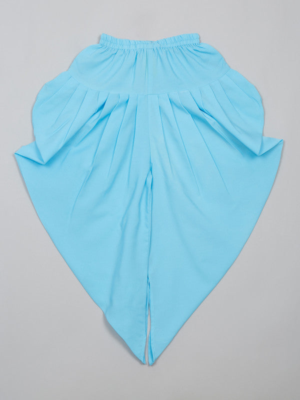 saka-designs-pink-and-blue-halter-neck-dhoti-jhabla-for-girls