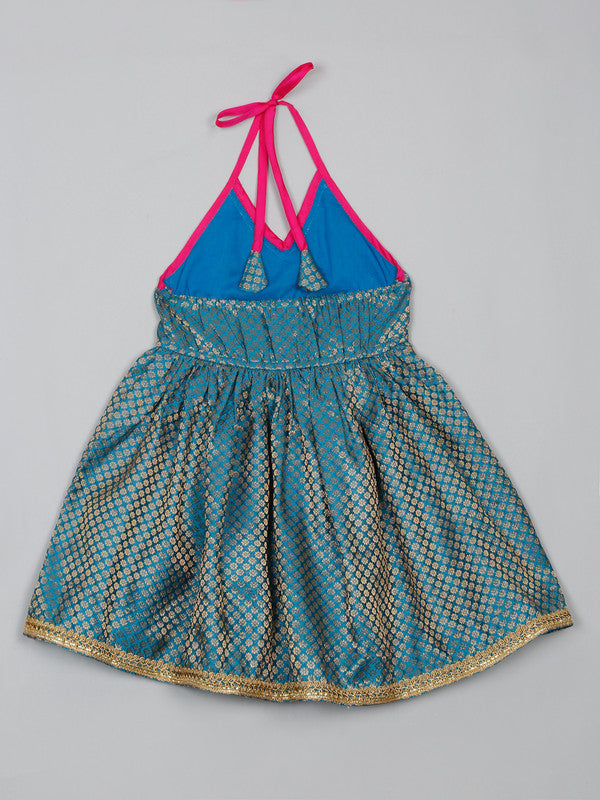 saka-designs-teal-greean-and-magenta-halter-neck-dhoti-jhabla