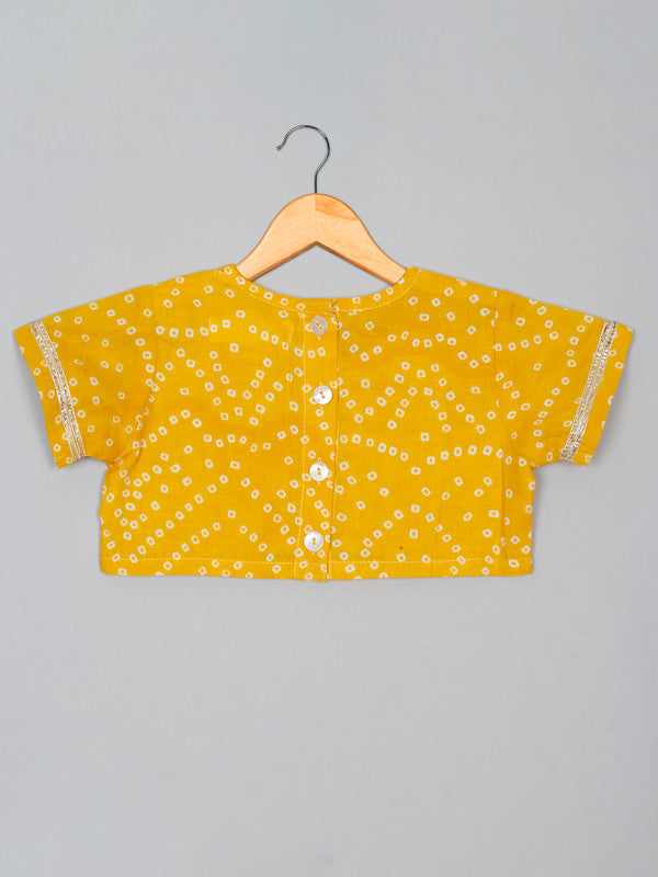 saka-designs-girls-cotton-printed-round-neck-lehenga-choli-with-dupatta-yellow