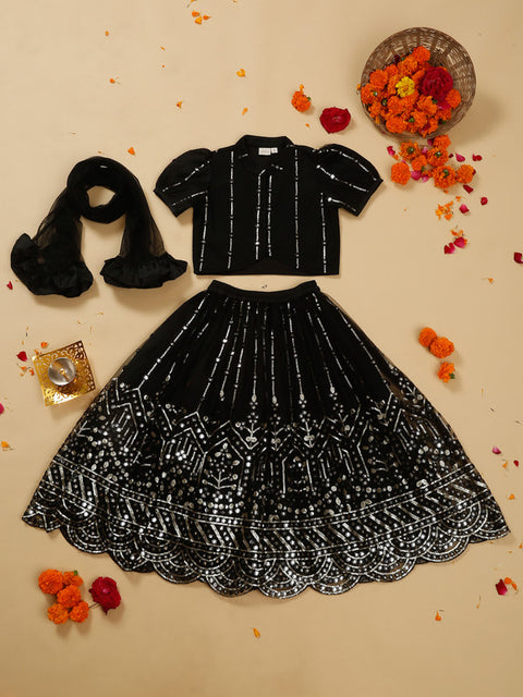 saka-designs-heavy-embroidery-and-mirror-work-black-lehanga-choli-with-dupatta
