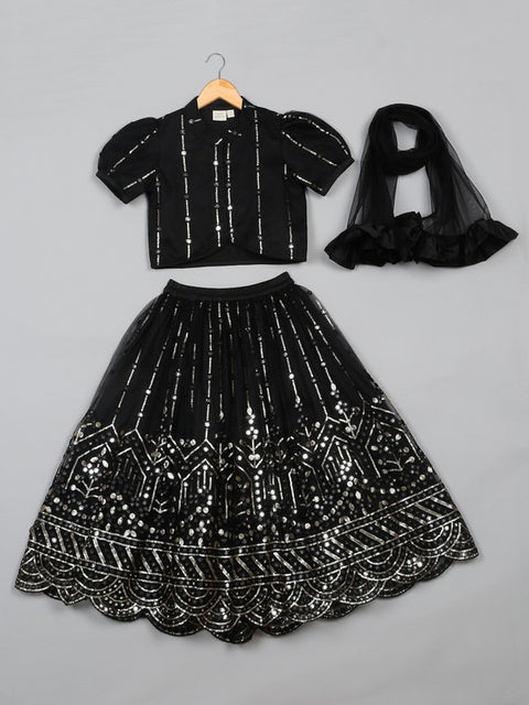 saka-designs-heavy-embroidery-and-mirror-work-black-lehanga-choli-with-dupatta