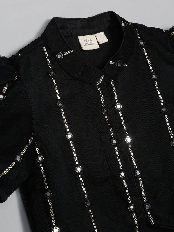 saka-designs-heavy-embroidery-and-mirror-work-black-lehanga-choli-with-dupatta