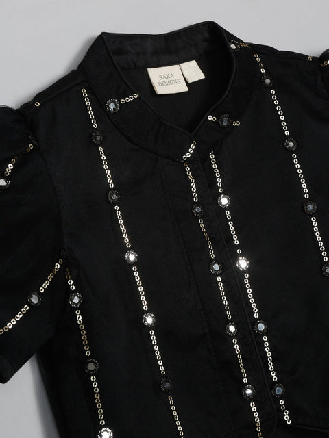 saka-designs-heavy-embroidery-and-mirror-work-black-lehanga-choli-with-dupatta