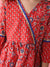 Saka Designs Girls Red Bandhni Printed Kurta & Dhoti